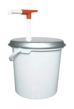 Schneider® Deckel Inklusive Pumpe Weiss/orange Für 10/12 Kg Eimer 280mm