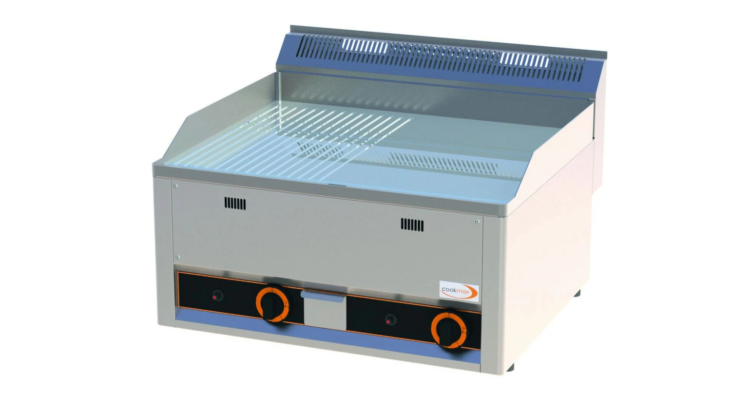 Cookmax Gas-Grillplatte 1/2 Glatt 1/2 Gerillt 2 Heizzonen 660 X 600 X 220 Mm 4 Cookmax Gas-Grillplatte 1/2 Glatt 1/2 Gerillt 2 Heizzonen 660 X 600 X 220 Mm – Bild 4