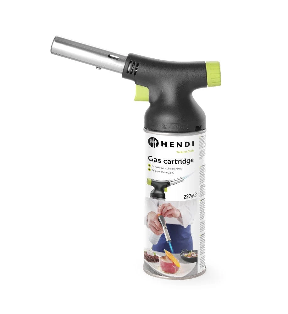 Set HENDI Crème-Brûlée-Brenner Concept Design + 4 Stk, 68mm HENDI Butan Gaskartuschen 2 Set HENDI Crème-Brûlée-Brenner Concept Design + 4 Stk, 68mm HENDI Butan Gaskartuschen – Bild 2