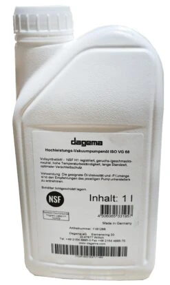 Henkelman Vakuumpumpenöl ISO VG68 1Liter Für Pumpen Bis 40 - 100 Cbm Dagema