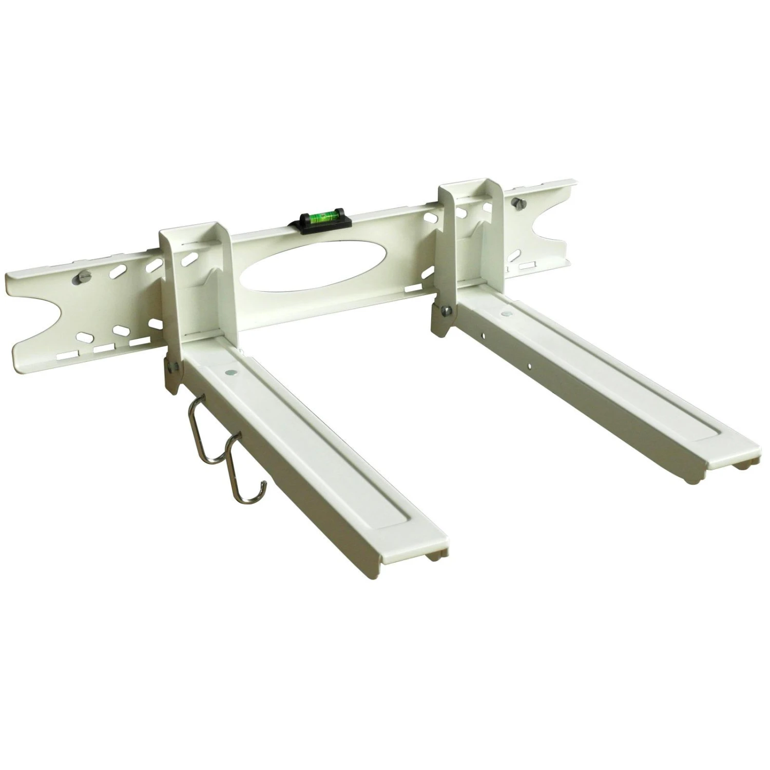 Wandhalterung Weiß Für Mikrowelle Küche Ofen Grill Halterung Regal Ablage Ausziehbar 4 Wandhalterung Weiß Für Mikrowelle Küche Ofen Grill Halterung Regal Ablage Ausziehbar – Bild 4