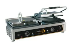 Cookmax Elektro-Kontaktgrill, Oben Gerillt, Unten ½ Glatt + ½ Gerillt