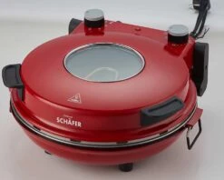 Schäfer Pizzamaker 32cm Mit Zubehör Express Pizzaofen 1200W Keramiksteinplatte 360-400ºC (rot) -Küchengeräte Geschäft 97b08a2f aea4 447a b29c 96325b1c4ce1