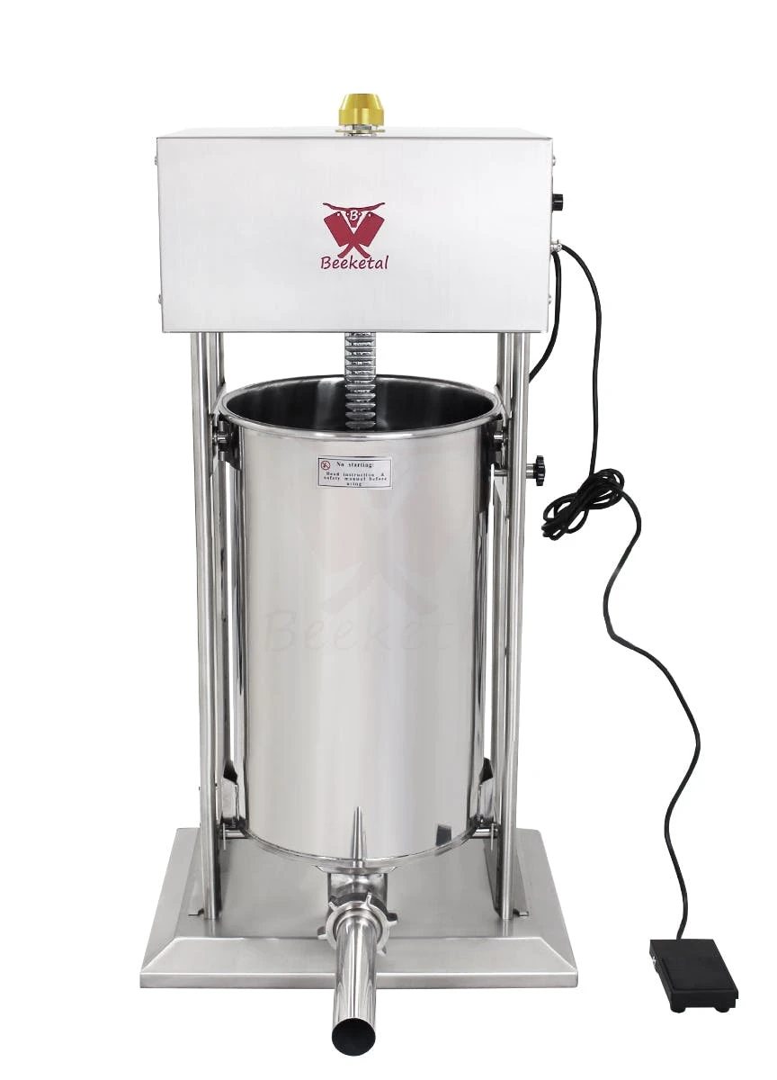 Beeketal Edelstahl Wurstfüller Elektrisch BT25-E 1 Beeketal Edelstahl Wurstfüller Elektrisch BT25-E